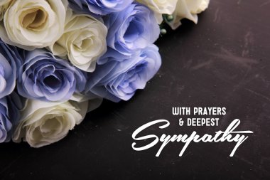 With Prayers & Deepest Sympathy clipart