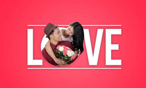 Typography design of Love — Stock Photo, Image