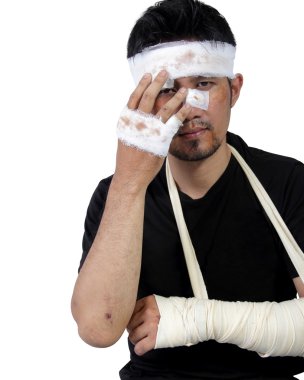 Duygusal yaralı adam izole