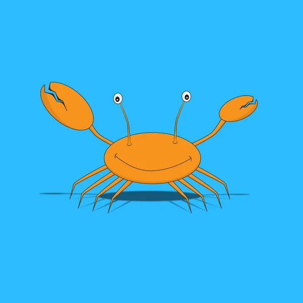 El cangrejo feliz — Archivo Imágenes Vectoriales