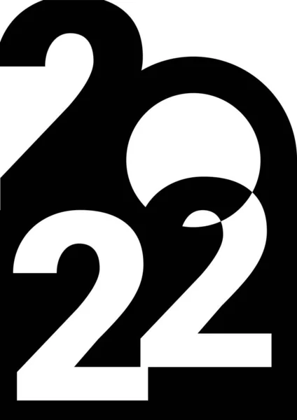 Šťastný Nový Rok 2022 Šablona Design Pro Banner Blahopřání Brožuru — Stockový vektor