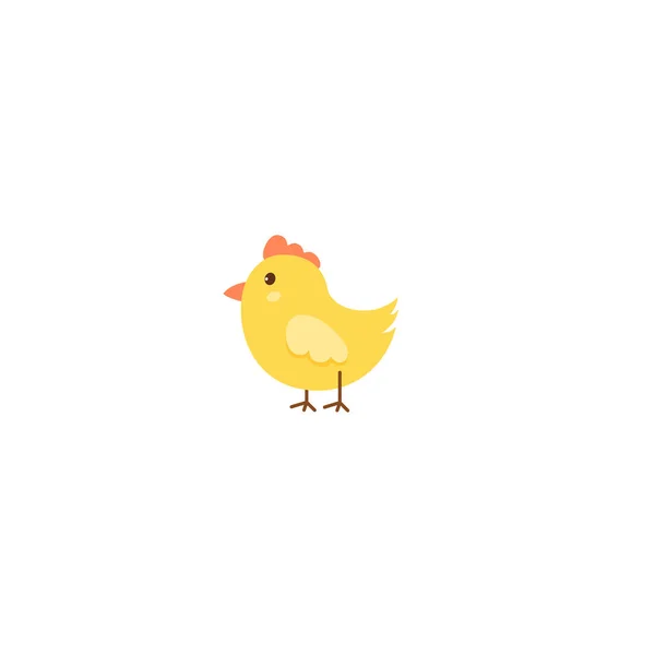Αστεία Κοτόπουλα Χαρακτήρα Παιδική Απεικόνιση Χαρούμενος Χαρακτήρας Για Την Παιδική — Διανυσματικό Αρχείο