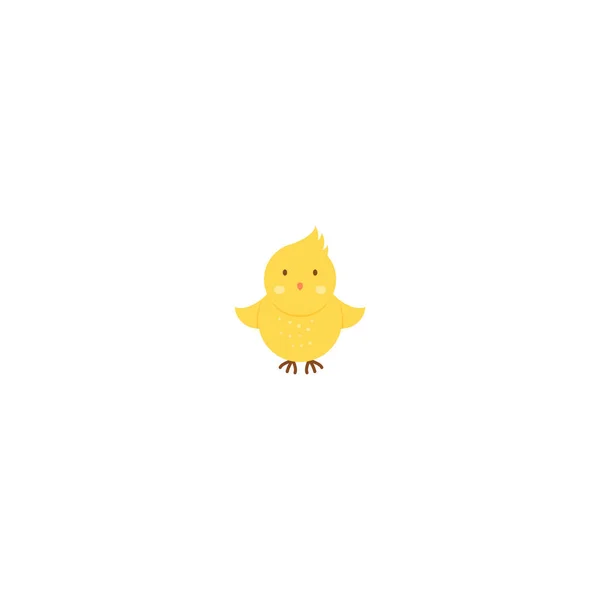 キャラクター面白い鶏 子供のイラスト 子供のイラストのための陽気なキャラクター ベクターイラスト — ストックベクタ