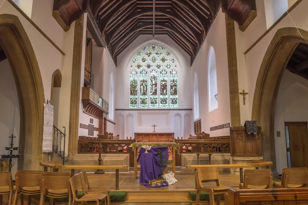 Santo André, altar e vitrais — Fotografia de Stock