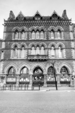 Hereford Şehir Kütüphanesi, müze ve Sanat Galerisi düşük açılı, Hdr bla