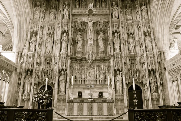 Altare della Cattedrale di Winchester — Foto Stock