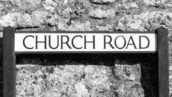 Church Road Street name plates — Stock Photo, Image