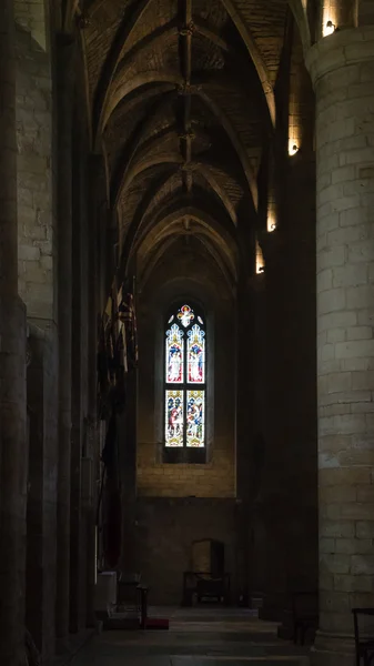 Korridoren i Tewkesbury Abbey — Stockfoto