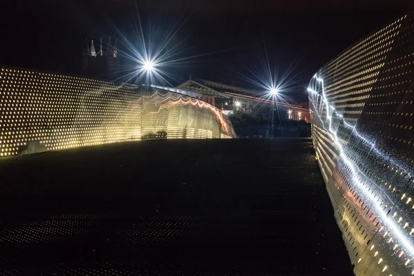 Meads Reach Bridge Bristol by night — Stock Photo, Image
