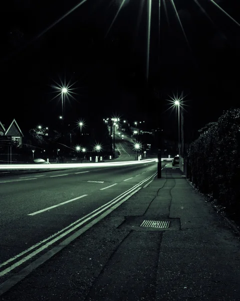 Rua à noite Imagem De Stock