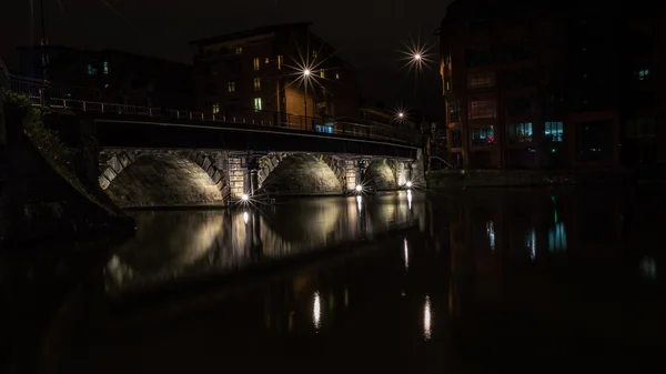 夜 C、イギリスのブリストル橋 — ストック写真