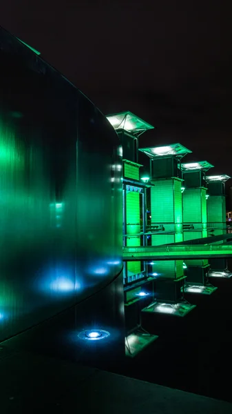 Bristol architecture on Millennium Square by night — Stock Photo, Image