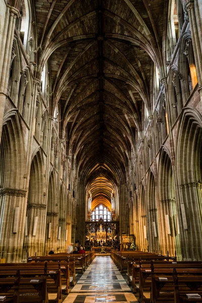 Worcester Cathedral view from Nave — Stock Photo, Image