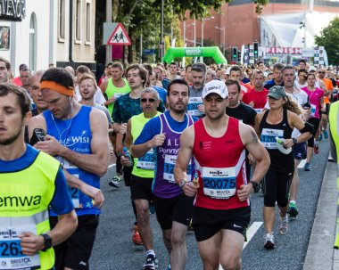 Bristol, İngiltere - 13 Eylül 2015 Bristol yarı maraton 2015