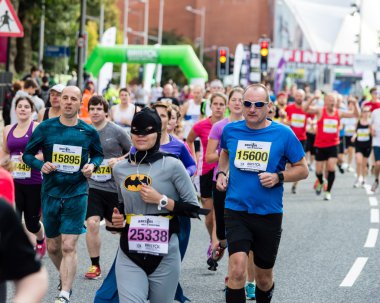 Bristol, İngiltere - 13 Eylül 2015 Bristol yarı maraton 2015