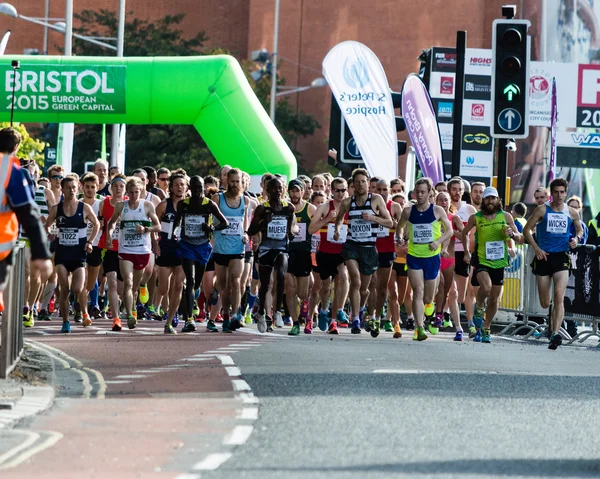 Bristol, İngiltere - 13 Eylül 2015 Bristol yarı maraton 2015 — Stok fotoğraf