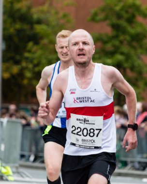 Bristol, İngiltere - 13 Eylül 2015 Bristol yarı maraton 2015