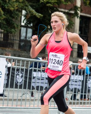 Bristol, İngiltere - 13 Eylül 2015 Bristol yarı maraton 2015