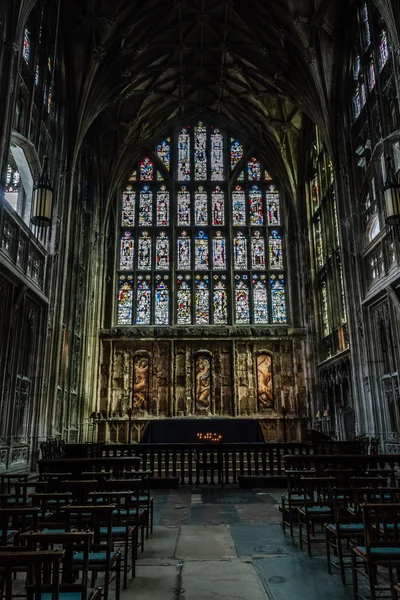 ENGLAND, GLOUCESTER - 22 SEP 2015: Gloucester Cathedral inside — Stok fotoğraf