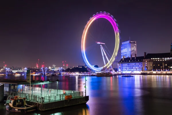 London Eye la nuit — Photo