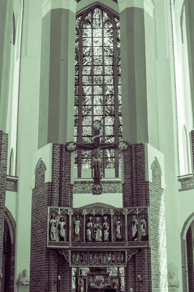 Catedral Basílica de São Tiago Apóstolo, Szczecin - Altar B — Fotografia de Stock