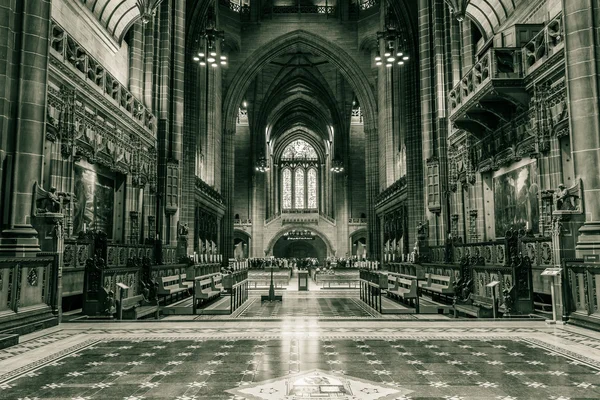 Kathedraal van Liverpool schip A — Stockfoto