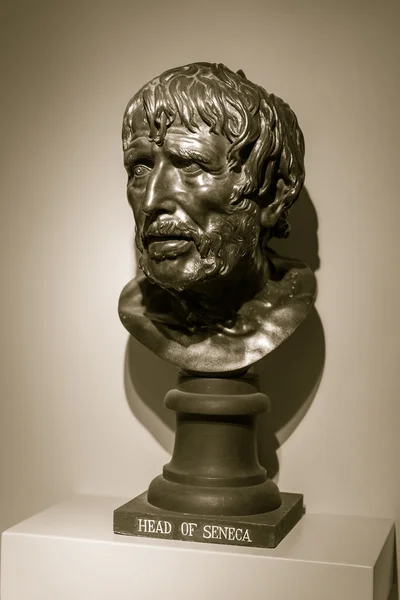 Seneca bust, captured at The Holburne Museum — Stock Photo, Image