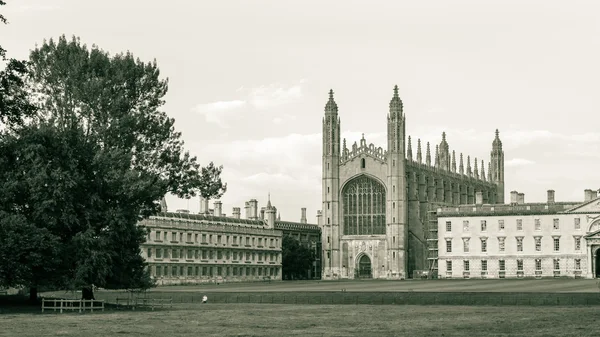 Királyok College Chapel, fekete-fehér fotográfia — Stock Fotó