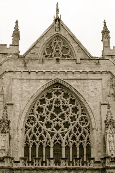 Catedral de Exeter - fachada frontal — Foto de Stock