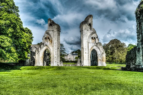 Abadía de Glastonbury HDR — Foto de Stock