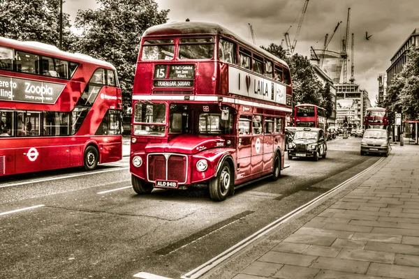 Old red bus HDR Stock Picture