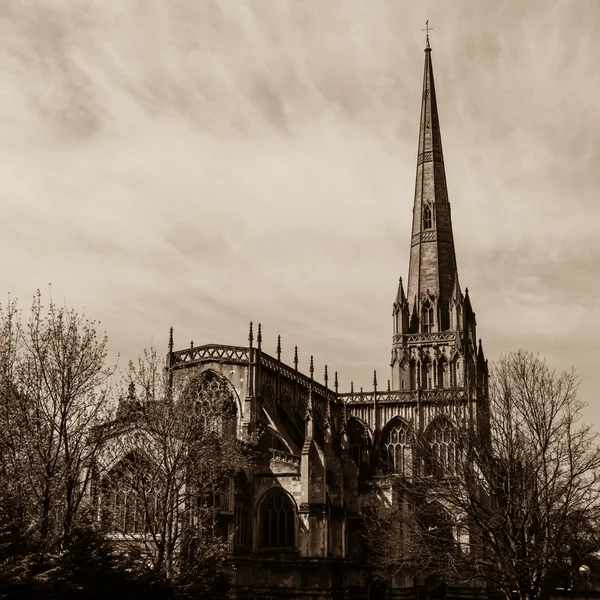 St Mary Redcliffe Bristol, iglesia de arquitectura gótica inglesa — Foto de Stock