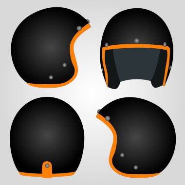 Retro motosiklet kask