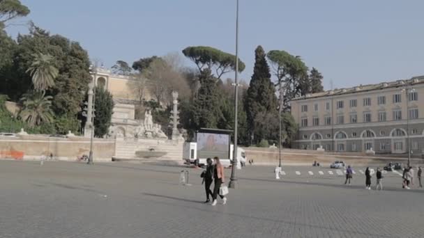 Clean Video Rome Italy Tourist Center — стокове відео