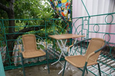 Kırsalda yaz terası