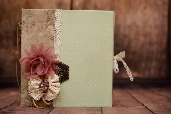 Scrapbook decorated gift book handmade