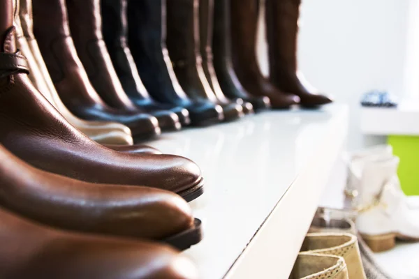 Women leather boots — Stock Photo, Image