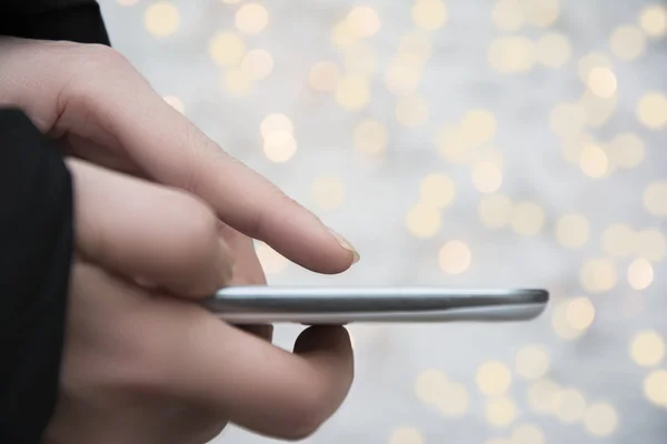 Holiday phone greetings — Stock Photo, Image