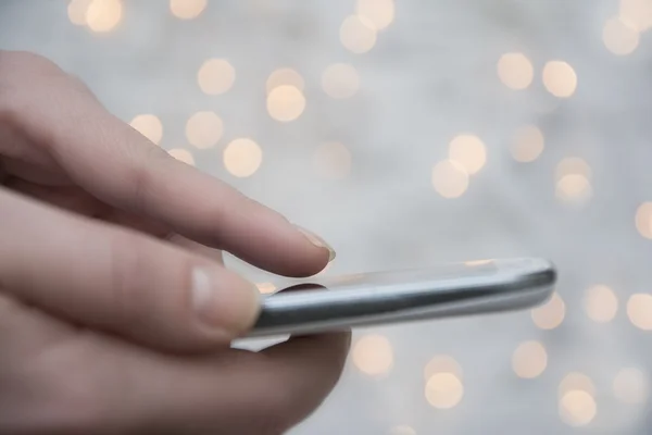 Holiday phone greetings — Stock Photo, Image