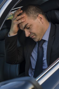 İş adamı çok endişeli
