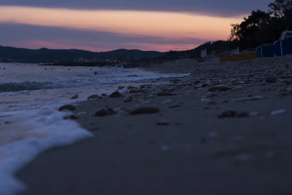 Sonnenuntergang über dem Hügel — Stockfoto