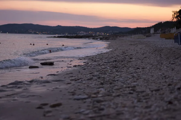 Puesta de sol sobre la colina Imagen De Stock