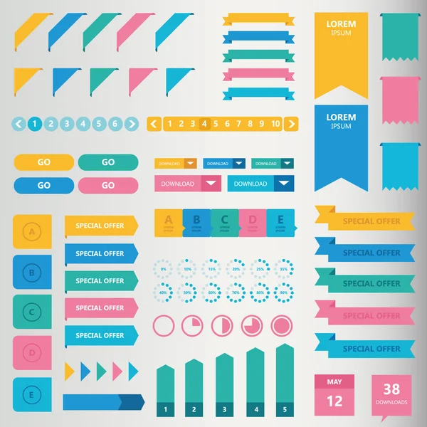 Éléments d'infographie — Image vectorielle