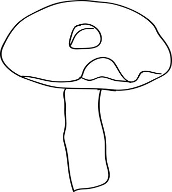 Simge, mantar simgesi Eps10, mantar simge vektör mantar