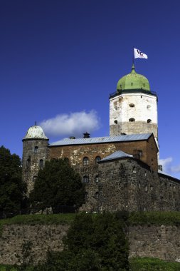 Vyborg şehir içinde bulunan Vyborg kalenin 