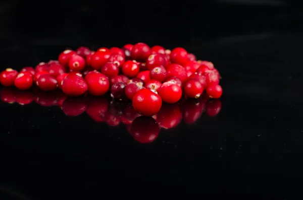 Cranberries congeladas macro — Fotografia de Stock