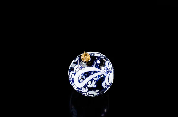 Christmas ball isolated on black background — Stock Photo, Image