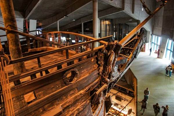 Ancient ship at Vasa museum, Stockholm, Sweden. travel photo Stock Photo