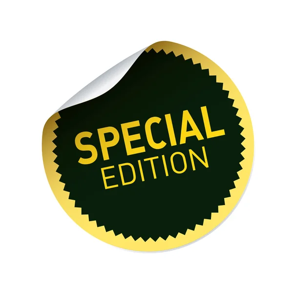 Siyah ve sarı vektör etiket ve metin özel baskı