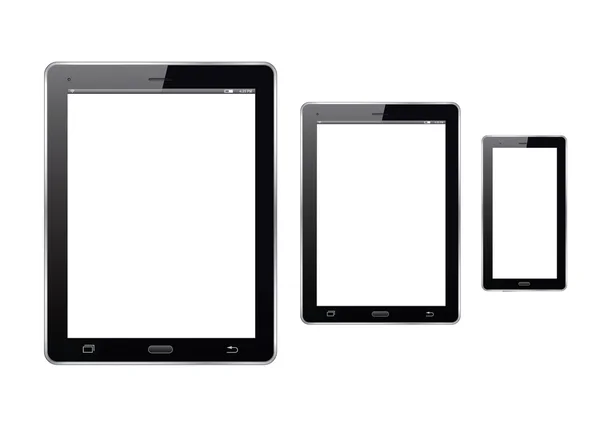 Tablet e smartphone. Illustrazione vettoriale . — Vettoriale Stock